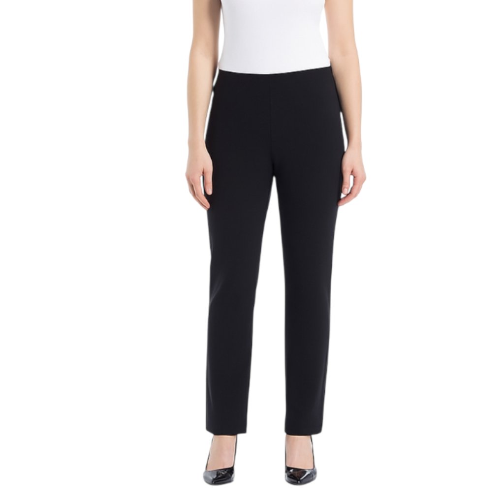 Lorena Antoniazzi Made In Italy Size 6 Black Ankle Ponte Career Pants